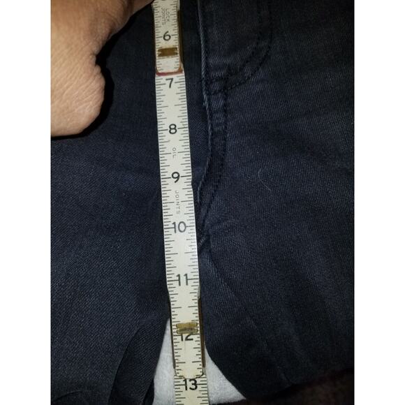 Ed Hardy Jeans Womens 32 Black Tiger Head‎ Embroidered Mid Slim Flare Y2K - Picture 9 of 16